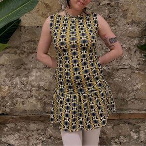 Handmade Geometric Patterned Dress